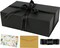 Large Gift Box, Black Gift Box with Magnetic Closure Lid, Ribbon and Card, Present Box